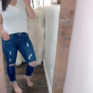 Blue Age jeans distressed juniors size 11